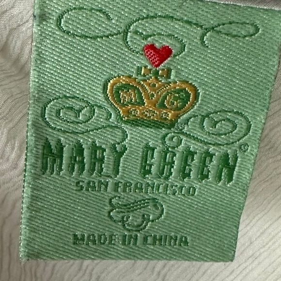 Vintage Mary Green Silk Sheer Mesh & Lace Fairy Slip Dress Nightie Small Grey - Picture 7 of 8